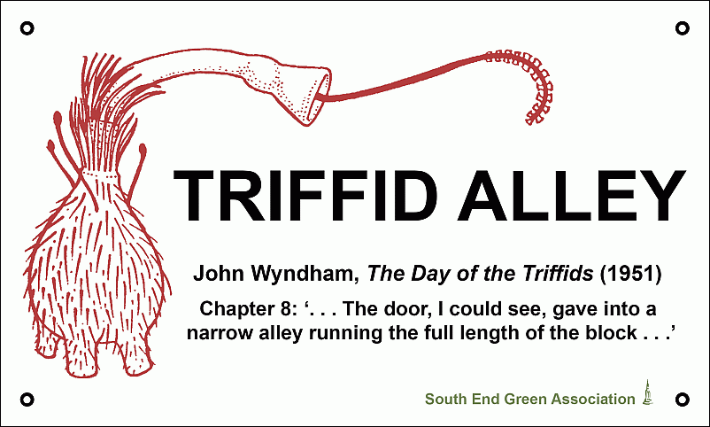 Triffid Alley sign